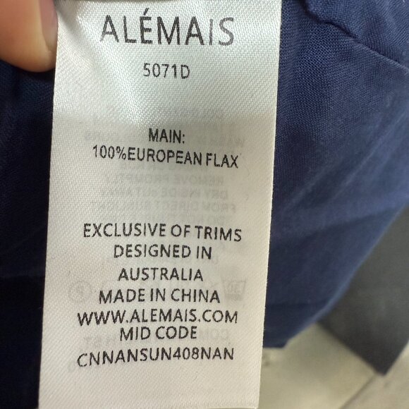 Alemais Oceane Blue and White Mini Dress - Picture 11 of 11